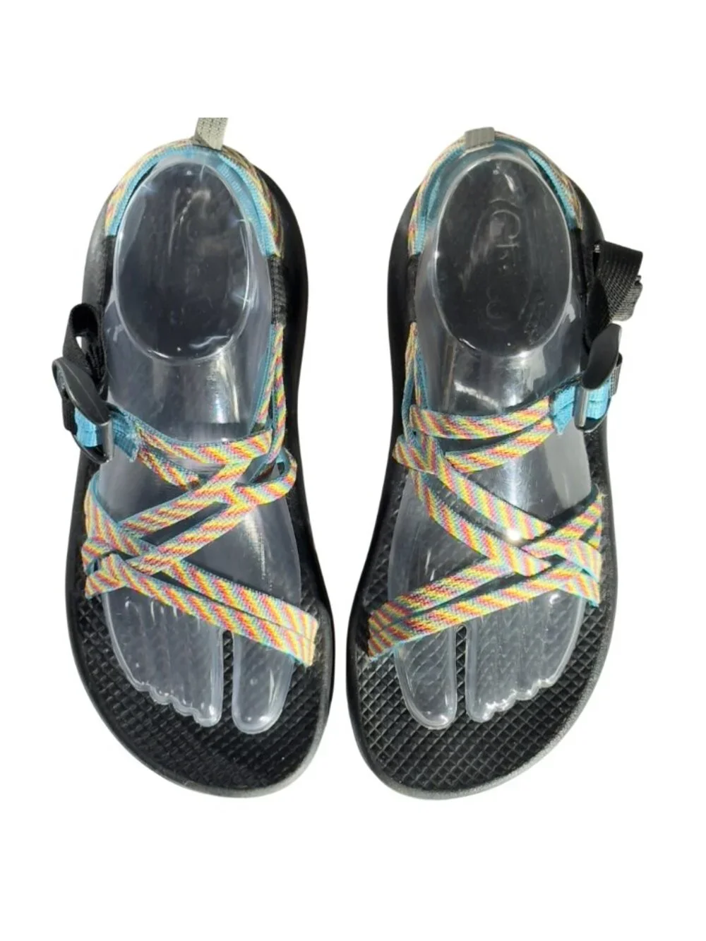 CHACO Z/Cloud Sandals Adjustable Straps Vibrant Pattern Size UK 5 US 7